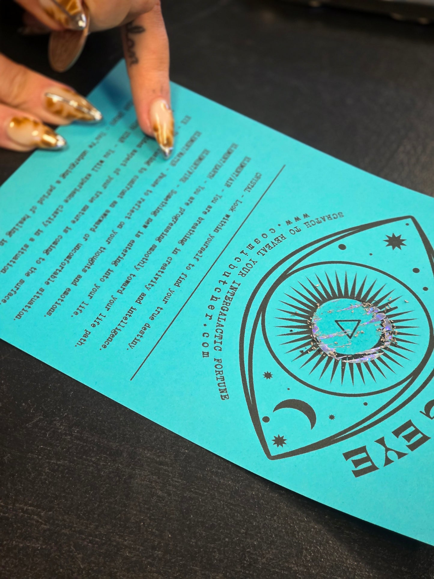 👁All Seeing Eye👁 Scratch Off Fortune Affirmation Card