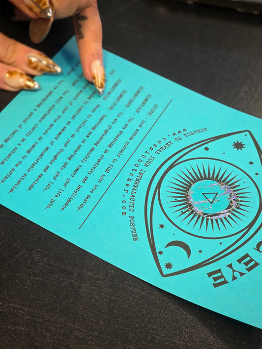 👁All Seeing Eye👁 Scratch Off Fortune Affirmation Card