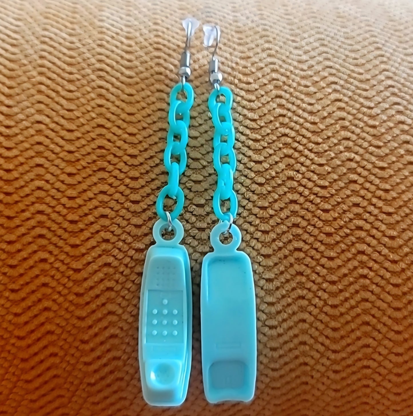 Vintage Upcycled Rotary Phone Earrings